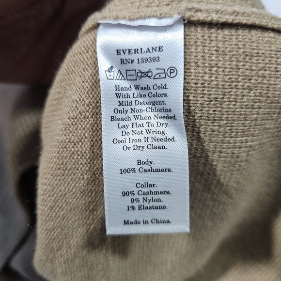 Everlane Tan Cashmere Sweater - Picture 7 of 9